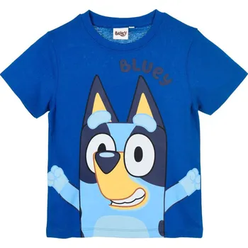 Dětské triko Bluey - krátký rukáv (modré) Velikost: 98