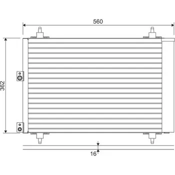 Výparník klimatizace Kondenzátor, klimatizace VALEO 814080