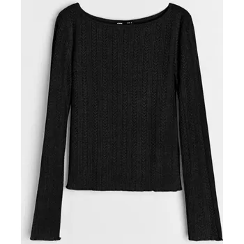 Sinsay - Halenka s&nbsp;dlouhými rukávy - černá - 478EU-99X - 478EU-99X-XL