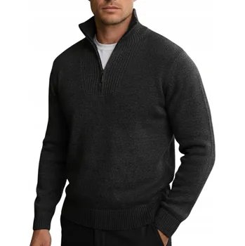 Pánský svetr DStreet svetr WX2354 šedý rolák velikost M/L