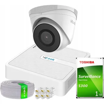 Bezpečnostní kamera Monitorovací sada HiLook IPCAM-T2+NVR-4CH-H/4P