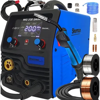 Svářečka Svářečka MIG/MAG SHERMAN SMART MIG 200A synergická MAG MMA TIG 230V invertor