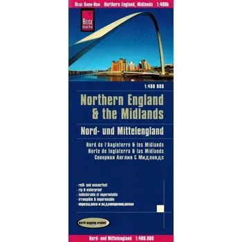 Northern England & the Midlands, 1:400 000 Kolektiv autorů
