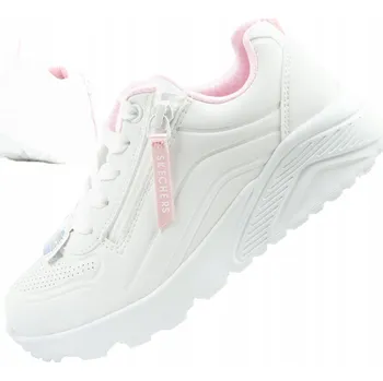 Dívčí obuv Dětské boty Skechers 310387LWHT UNO LITE EASY ZIP Bílé 33