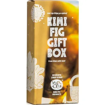Sušené ovoce Dárkové balení fíků z Kymi s mandlemi a vlašskými ořechy 400gr KUMILIO