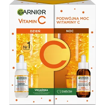 Pleťové sérum Garnier Vitamin C, denní sérum 30 ml, noční sérum 30 ml