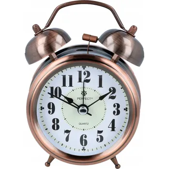 Budík Křemíkový budík PERFECT s velmi hlasitým zvoněním (GONG)