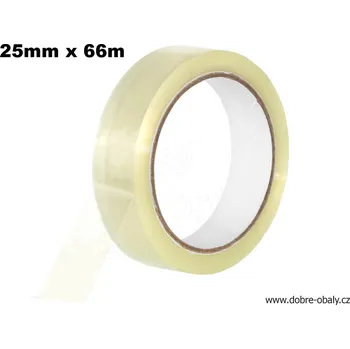 Lepicí páska 25 mm x 66 m čirá - Lepicí páska 25 mm x 66 m čirá