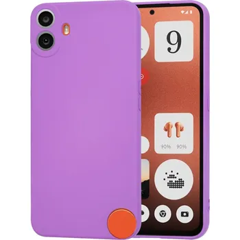 Pouzdro na mobilní telefon Telefon Nothing CMF 1 fialový Techsuit SoftFlex