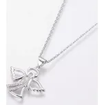 Stříbrný řetízek 45 cm s přívěskem…