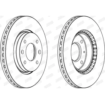 Brzdový systém Brzdový kotouč JURID 562734JC