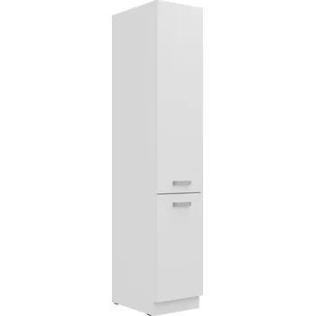 Kuchyňská linka TAPANY, vysoká skříňka 40 DK-210 2F, korpus: bílá, dvířka: bílá perlička + vyzvednutí ZDARMA