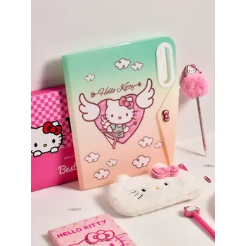Pokrývka hlavy Sinsay - Plastová složka na druk Hello Kitty - vícebarevná - 340ER-MLC - 340ER-MLC-ONE