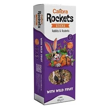 Krmivo pro hlodavce Calibra Rockets Sticks Rabbits&Rodents Wild fruit 120g