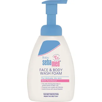 Dětský sprchový gel SebaMed Dětská mycí pěna na obličej a tělo 400 ml