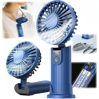 Domácí ventilátor Stolní ventilátor TOPK K38 5000mAh modrý