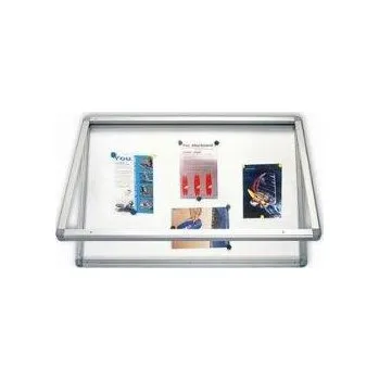 Kancelář 2x3 Horizontální vitrina 120x90cm, zámek, lakovaný vnitřek