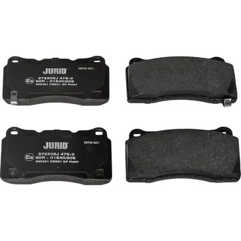 Brzdová destička Sada brzdových destiček, kotoučová brzda JURID 572508J