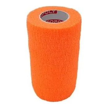 Obinadlo elast. CoPoly 10cm x 4,5m oranžová NEON
