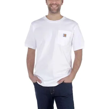 Pánská móda Carhartt triko Workwear Pocket S-Sleve T-Shirt L white