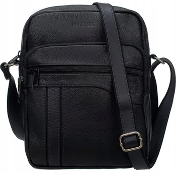 Kabelka Kaletnik kabelka z pravé lícové kůže černá