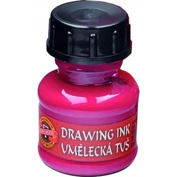 Výtvarná barva Tuš Koh-i-noor 8911 20 ml růžový