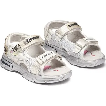 Dívčí sandály Royalfashion Dětské sandály textilní bílé velikost 27