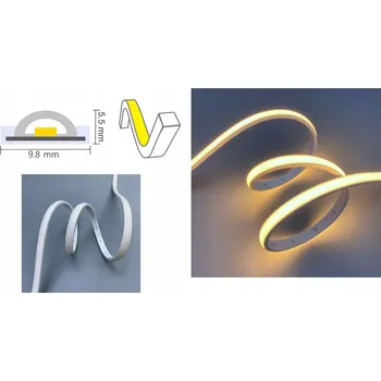 LED osvětlení Neonová LED páska 2700K teplá barva COB 9,8x5,5mm 5m