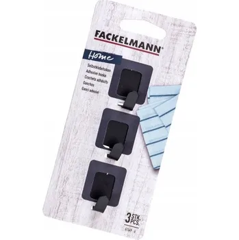 Věšák Háček bez vrtání Fackelmann černý