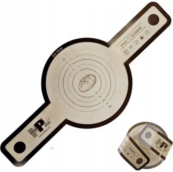 Podložka na pečení MPLCo Silikonová podložka na pečení 55 x 24 cm béžová s hnědým obvodem a vzorem