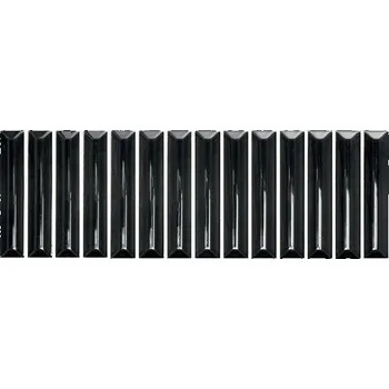 Obklad Tonalite Hashi nero 10x30 cm lesk HAS1030NE