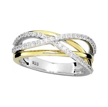 Módní doplněk Silver Cat Propracovaný stříbrný prstýnek s kubickými zirkony SC509 52 mm + 2 měsíce na vrácení zboží