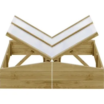 Pařeniště vidaXL Pařeniště 2 ks impregnovaná borovice 100 x 50 x 35 cm [3055329]