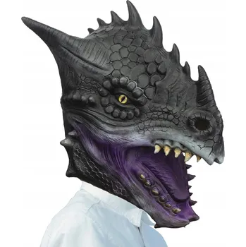 Maska na obličej X001K5BA7T latexová zvířata zelená