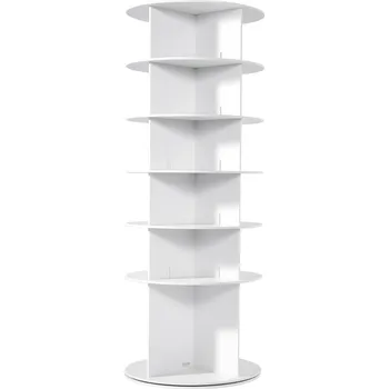 Úložný box Vevor Otočný stojan na boty 6 pater 360° otáčení volně stojící bílý