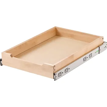 Nábytkové kování Vevor Výsuvný organizér do skříňky 14"×21" s tlumením, dřevěný výsuv