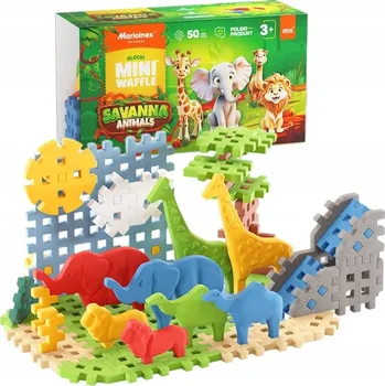 ostatní stavebnice MINI WAFFLE ANIMALS SAVANA 50 DÍLŮ 29.9
