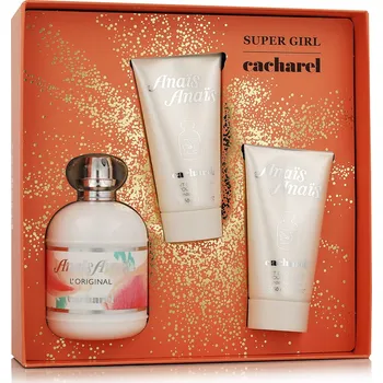 Kosmetická sada Cacharel Anais Anais L'Original EDT 100 ml + BL 2 x 50 ml W varianta Red Cover With Sparkles