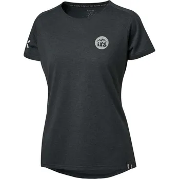 cyklistický dres IXS Women's Flow 1.2 tech tee, black, 40 40