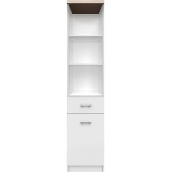regál Regál Top Mix - Mebelbos Bílý Mat / Dub Sonoma 40x183 cm