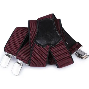 Kšandy Šle šíře 3,5 cm délka 120 cm, velké, 13 bordó