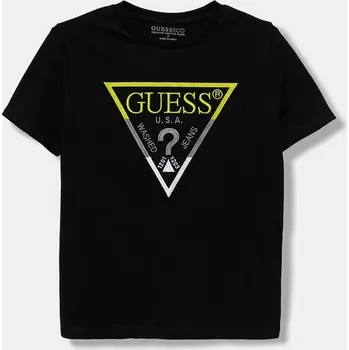 Oblečení a móda Dětské bavlněné tričko Guess L5YI07.K8HM4.9BYA černá 99X, vel. 147-157