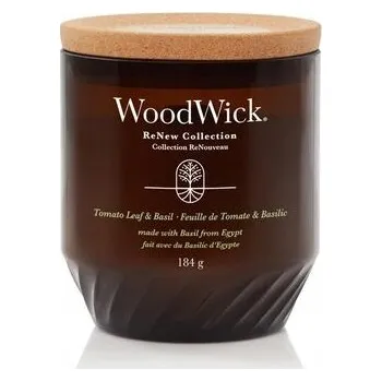 Svíčka Sójová vonná svíčka TOMATO LEAF & BASIL Woodwick 1 ks