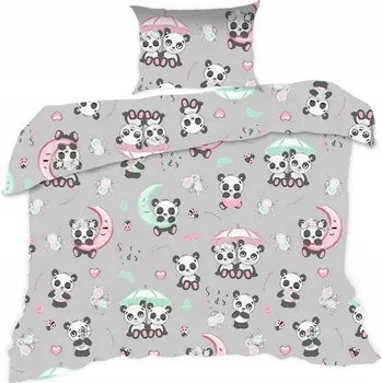 Povlečení Sada povlečení Extrapościel 100 x 135 cm šedá