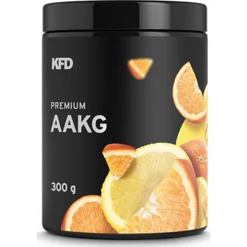 Aminokyselina KFD Premium AAKG arginin alfa-ketogluturát 300 g s příchutí pomeranče a citronu před expirací