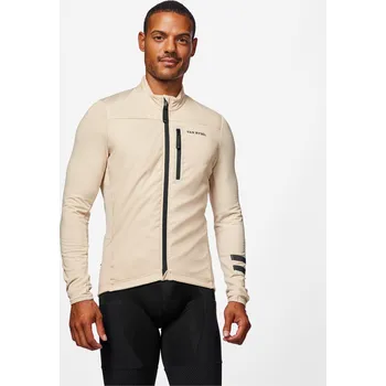 Pánské tričko VAN RYSEL Pánský cyklistický dres s dlouhým rukávem EDR S BÉŽOVÁ