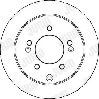 Brzdový systém Brzdový kotouč JURID 562686JC