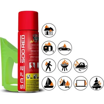 Zabezpečení domácnosti SET Hasicí sprej SAFE 500 RED + držák SAFE 50F