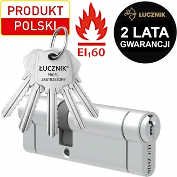 Vložka do dveří VLOŽKA ZÁMKU DVEŘÍ 3545 Łucznik Třída C 35x45 STŘÍBRNÁ ATESTOVANÁ 35 45