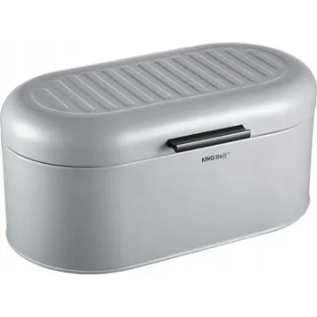 chlebník Jednodílný chlebník Kinghoff, šedý kovový